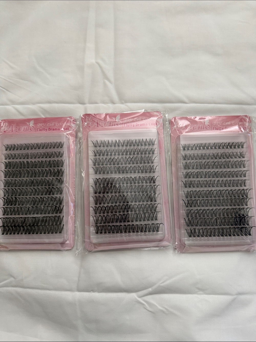 False Eyelash Clusters Tray - Black (3 Pack)